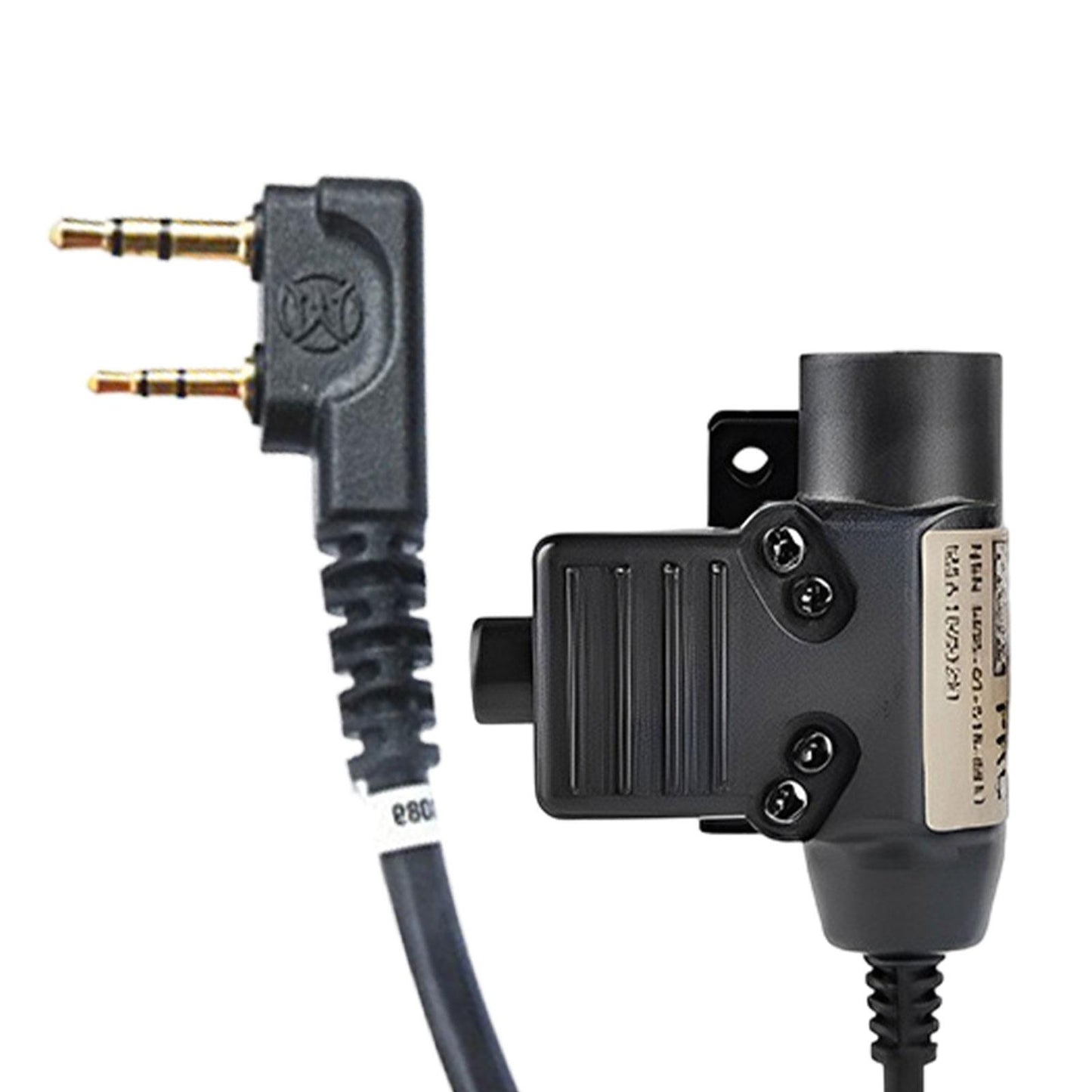 U94 PTT Headset Adapter High Performance Parts for Kenwood Interface Black