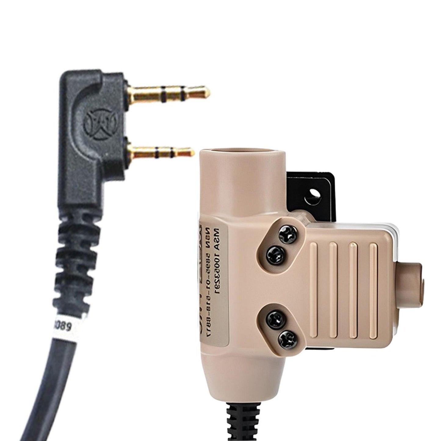 U94 PTT Headset Adapter High Performance Parts for Kenwood Interface Khaki