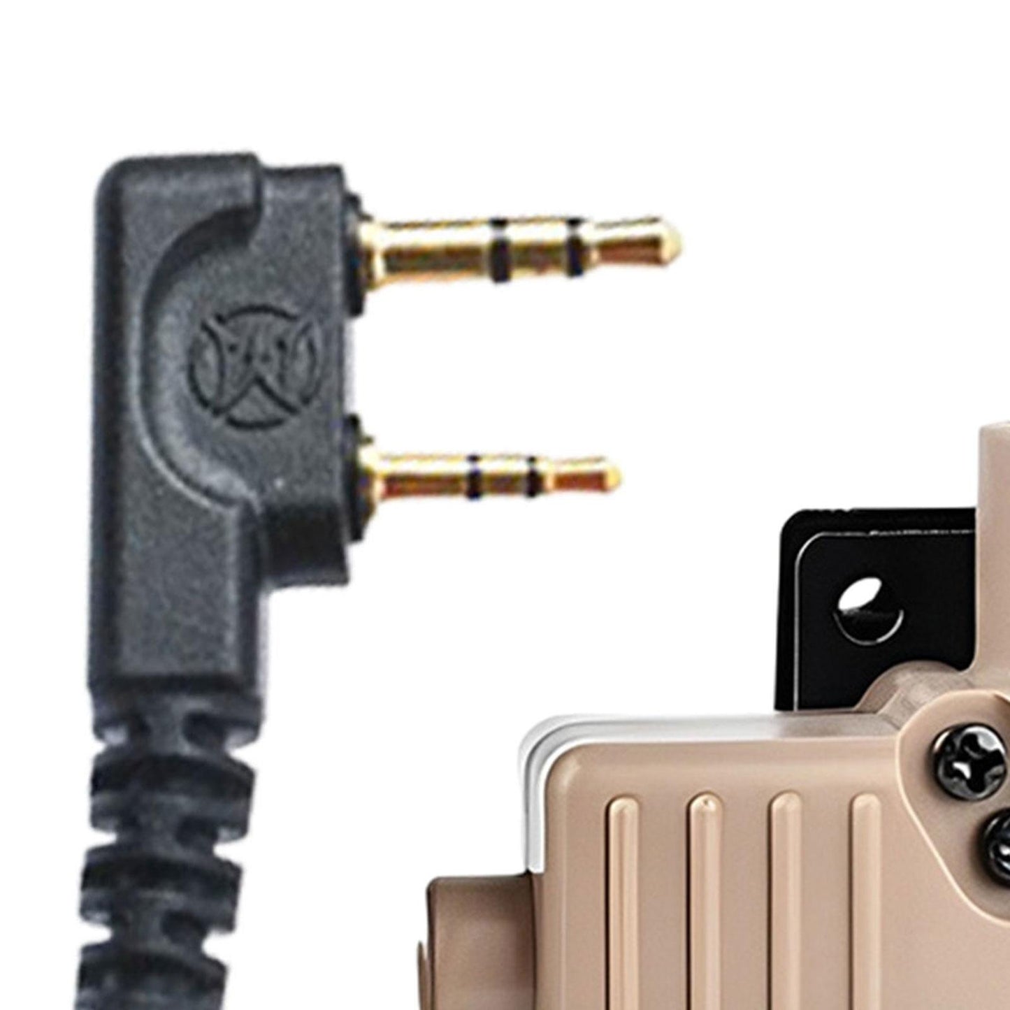 U94 PTT Headset Adapter High Performance Parts for Kenwood Interface Khaki