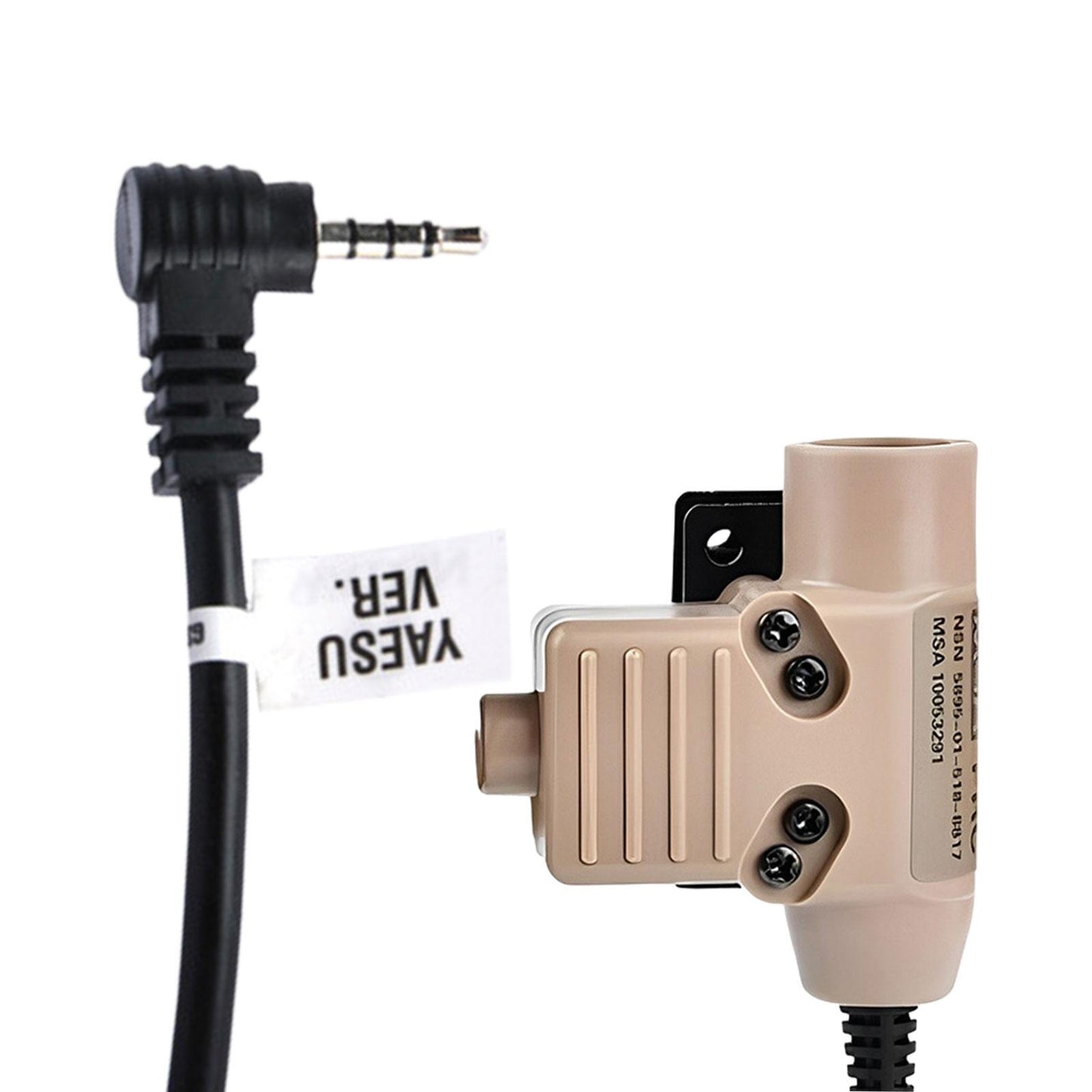 U94 PTT Adapter High Performance Parts for Yaesu Single Plug Khaki