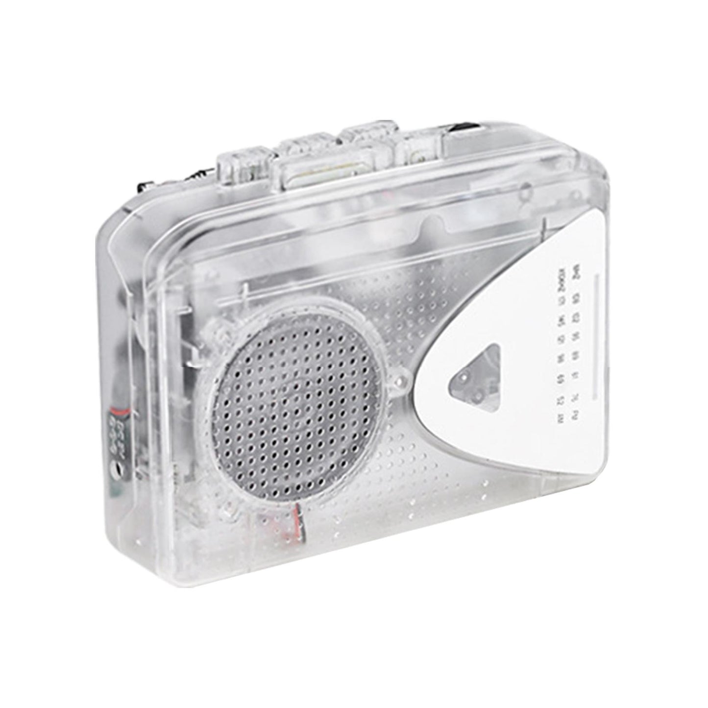 Cassette Player Portable Easy to Use with Headphones Transparent AM FM Radio