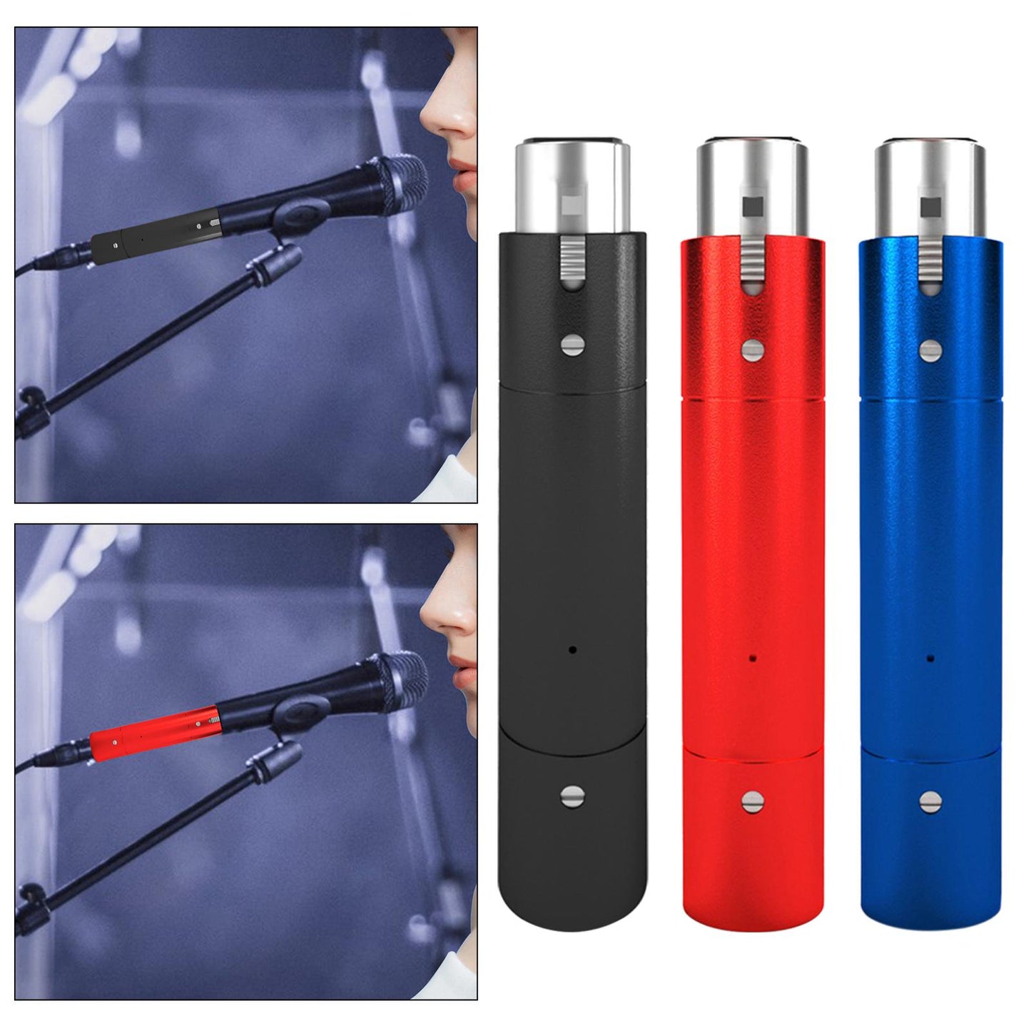 Dynamic Microphone Amplifier Low Noise for Recording Singing black