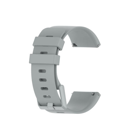 Silicone Watch Band Strap for Fitbit Versa 2/Versa Lite - Grey / Size: L