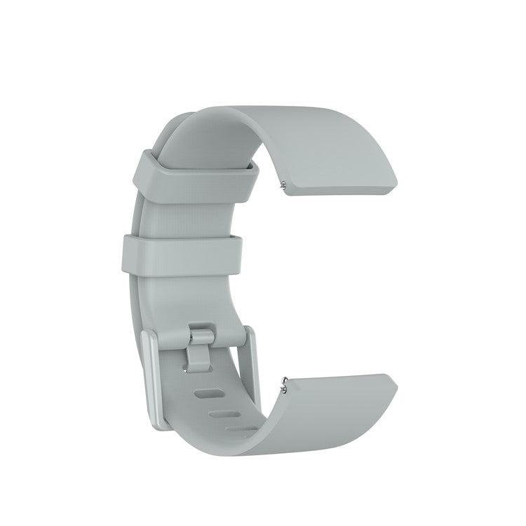 Silicone Watch Band Strap for Fitbit Versa 2/Versa Lite - Grey / Size: L