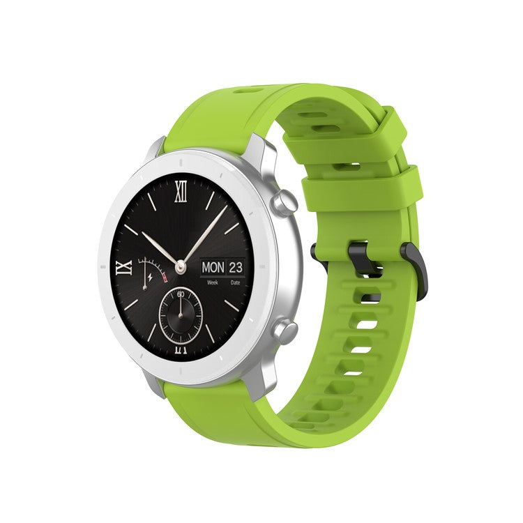 20mm Soft Silicone Replacement Wrist Strap for Huami Amazfit GTR 42mm/GTS - Light Green