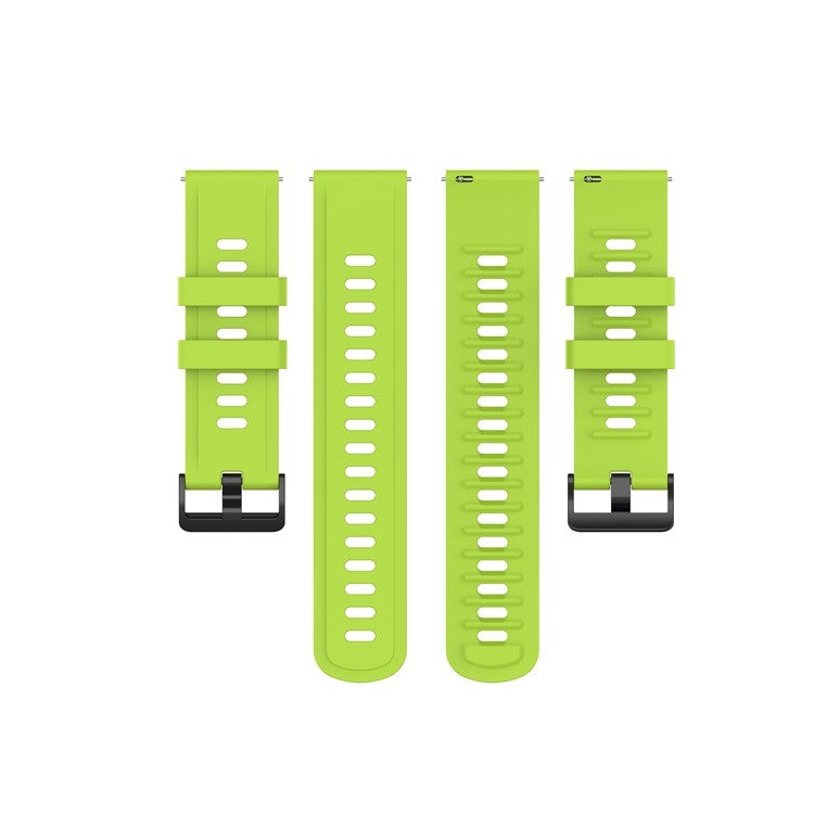 22mm Soft Watch Silicone Replacement Strap 22mm for Huami Amazfit GTR 47mm/Amazfit Pace - Light Green