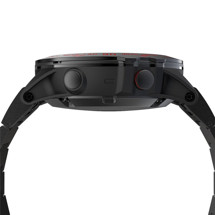 Stainless Steel Watch Bezel (Type B) for Garmin Fenix 5X/5x Plus - Black/Red