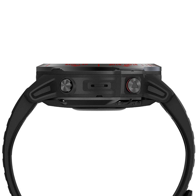 Stainless Steel Replacement Watch Bezel (Type B) for Garmin Fenix 6 / 6 Pro /  6 Sapphire - Black / Red