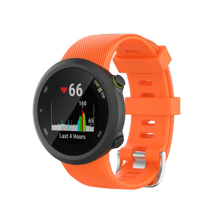 Silicone Strap Replacement Watchband for Garmin Forerunner 45/45S - Orange