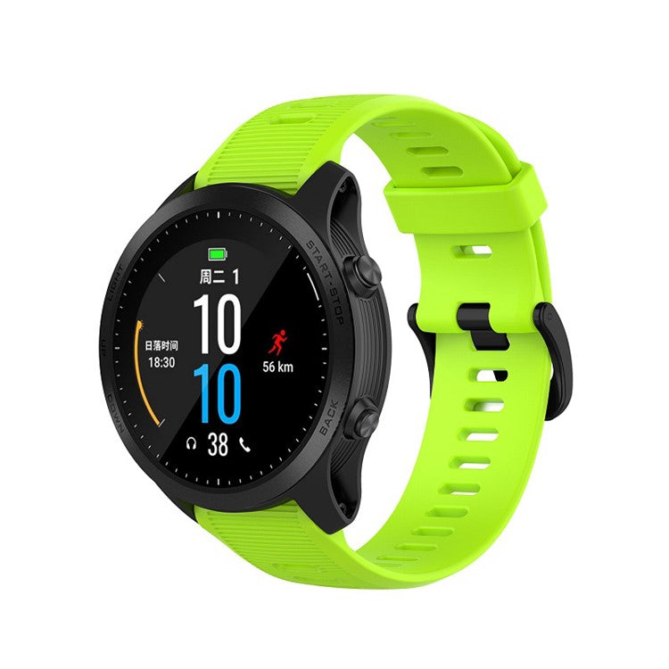 Silicone Wrist Strap Replacement for Garmin Forerunner 945 / Fenix 5 Plus / Approach S60 - Green