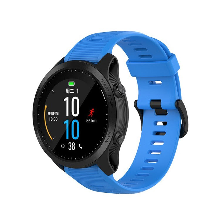 Silicone Wrist Strap Replacement for Garmin Forerunner 945 / Fenix 5 Plus / Approach S60 - Blue