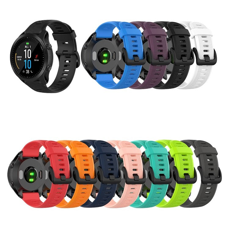 Silicone Wrist Strap Replacement for Garmin Forerunner 945 / Fenix 5 Plus / Approach S60 - Blue