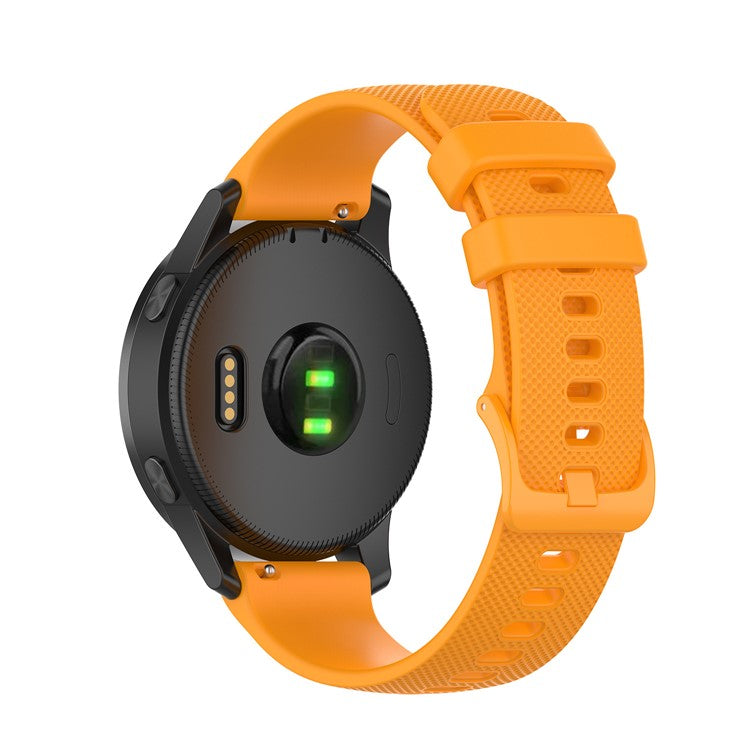 22mm Silicone Smart Watch Replacement Strap for Garmin Vivoactive 4 - Orange