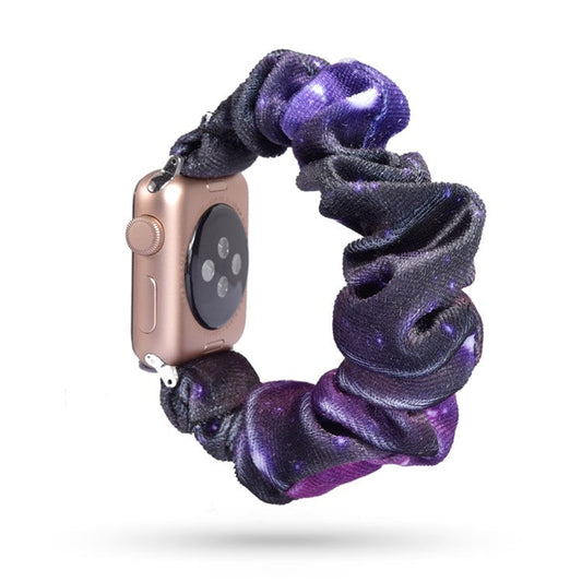 Printing Cloth Smart Watch Bank Bracelet Strap for Apple Watch Series 9 / 8 / 7 41mm / 6 / SE (2023) / SE(2022) / SE / 5 / 4 40mm / 3 / 2 / 1 38mm - Style P