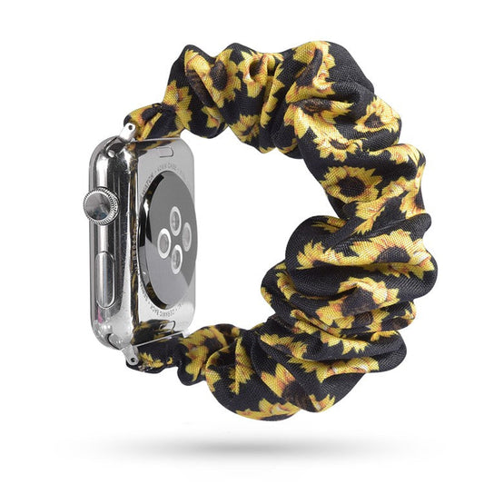 Pattern Printing Cloth Wrist Bracelet Strap for Apple Watch Series 10 42mm / 9 8 7 41mm / SE (2023) SE (2022) SE 6 5 4 40mm / 3 2 1 38mm - Style T