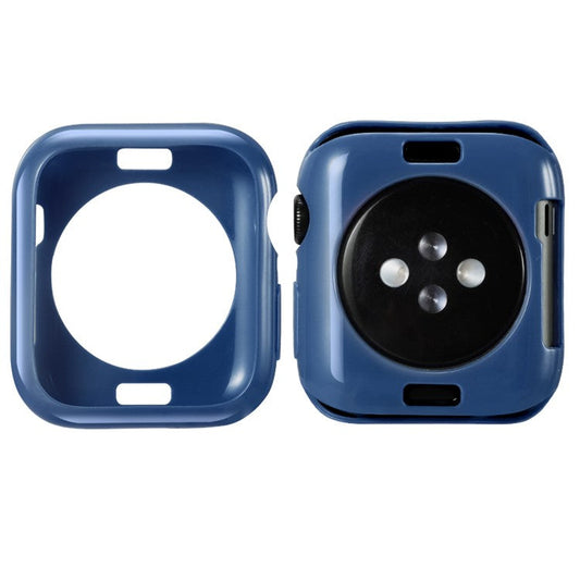 Silicone Smart Watch Case Protector for Apple Watch Series 6 SE 5 4 40mm / Series 3 2 1 38mm - Dark Blue