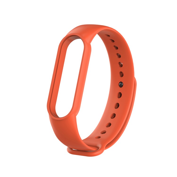 TPU Smart Watch Replacement Strap for Xiaomi Mi Band 5/6/7 - Orange