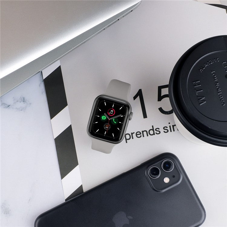 Elasticity Silicone Smart Watch Strap (Size: M) for Apple Watch Series 10 42mm / 9 8 7 41mm / 6 5 4 SE SE (2022) SE (2023) 40mm / 3 2 1 38mm - Grey