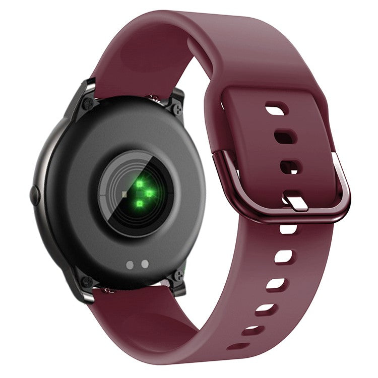 Silicone Smart Watch Band Replacement for Xiaomi Haylou Solar - Wine Red