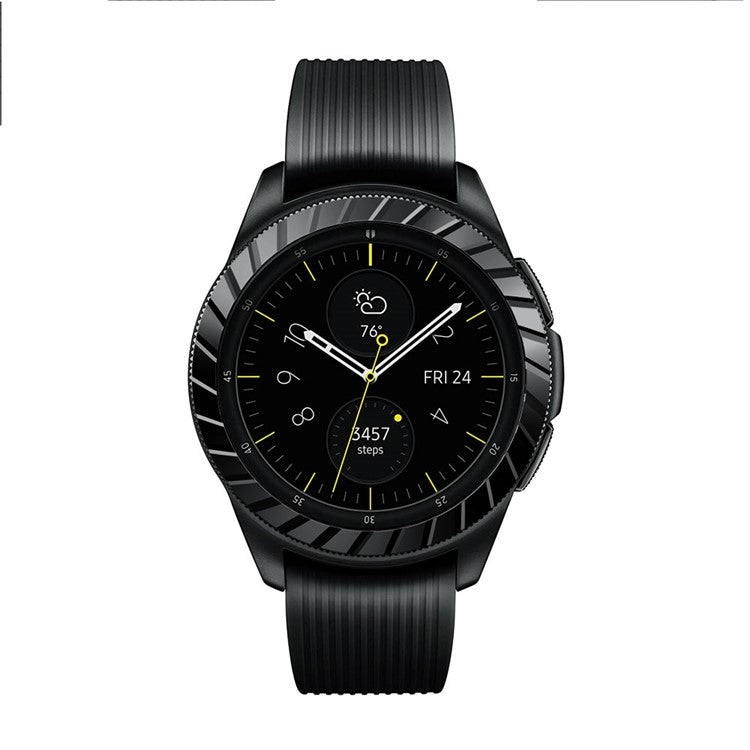 Anti Scratch Metal Smartwatch Dial Bezel Ring [G Type] for Samsung Galaxy Watch 42mm - Black