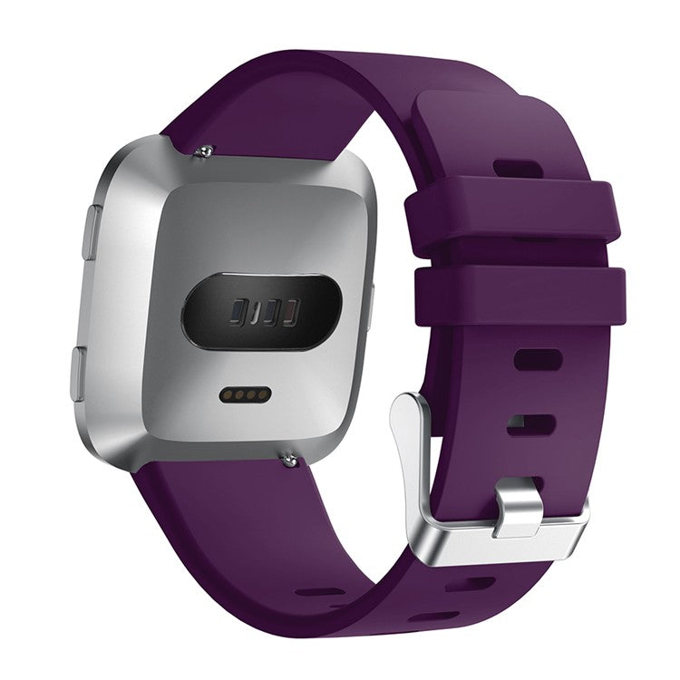 Silicone Smart Watch Strap [Large Size] for Fitbit Versa Lite/Versa/Versa 2 - Purple
