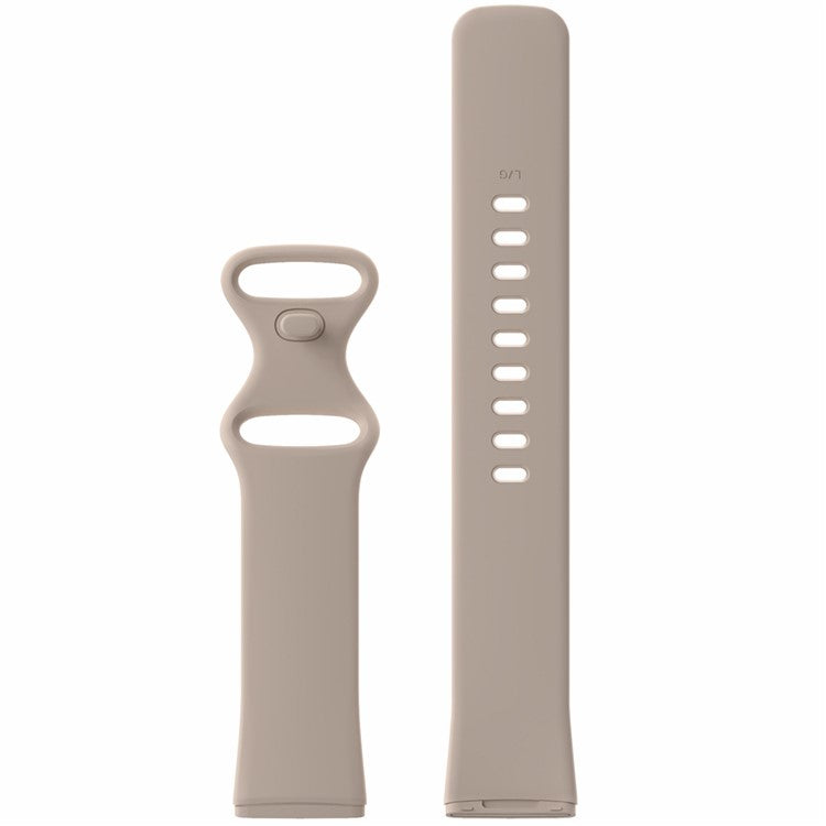 22.5mm Soft Silicone Watch Band Wrist Strap Replacement for Fitbit Versa 3 / Sense [Size: S] - Light Pink