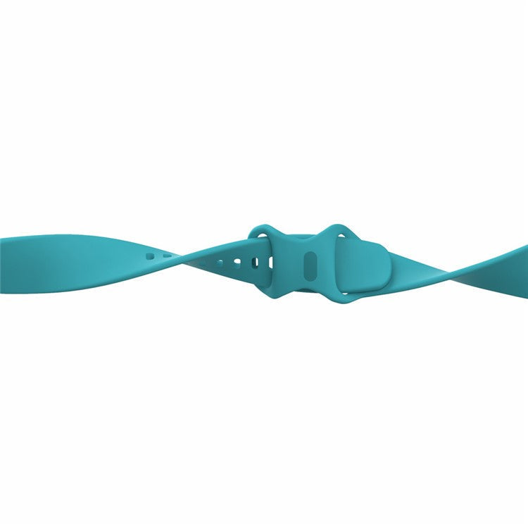 22.5mm Soft Silicone Watch Band Wrist Strap Replacement for Fitbit Versa 3 / Sense [Size: S] - Cyan