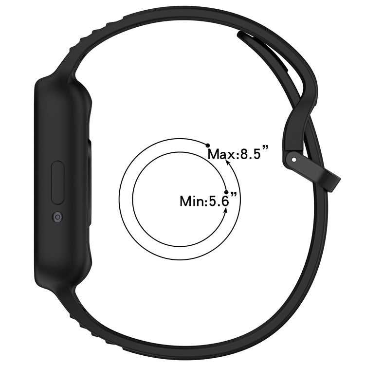 For Samsung Galaxy Fit3 (SM-R390) Watch Strap Integrate Silicone Watch Band with Case - Cyan