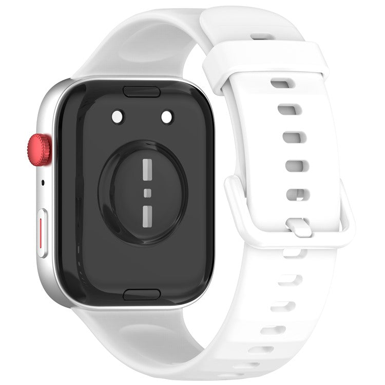 For Huawei Watch Fit 3 Replacement Wrist Band Soft Silicone Watch Strap - White