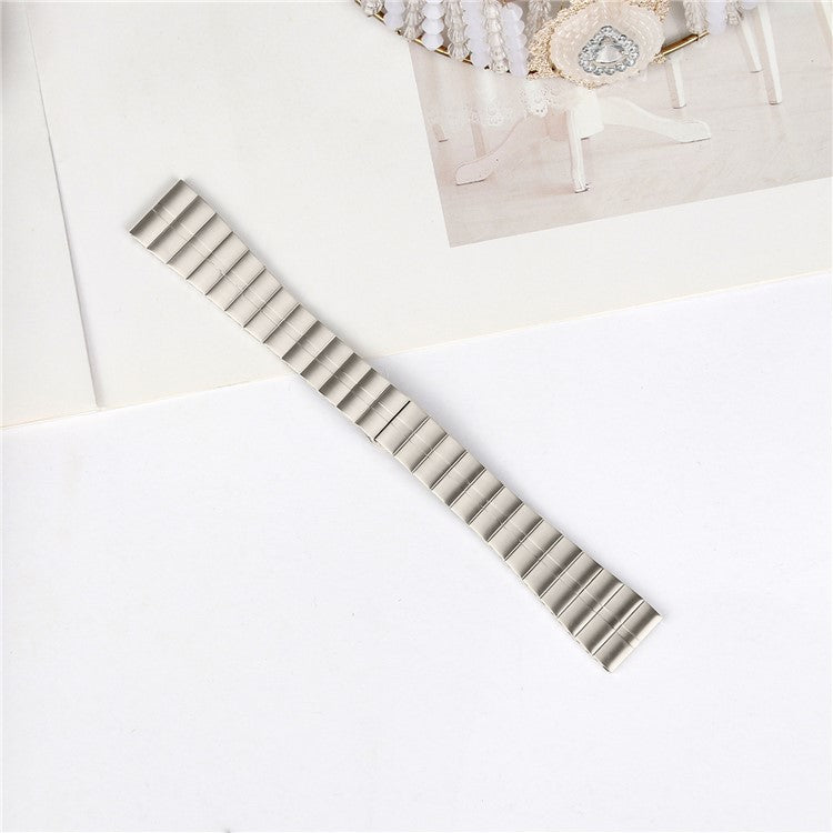 For Samsung Galaxy Watch3 41mm Stainless Steel Watch Strap Replacement Wrist Band - Titanium