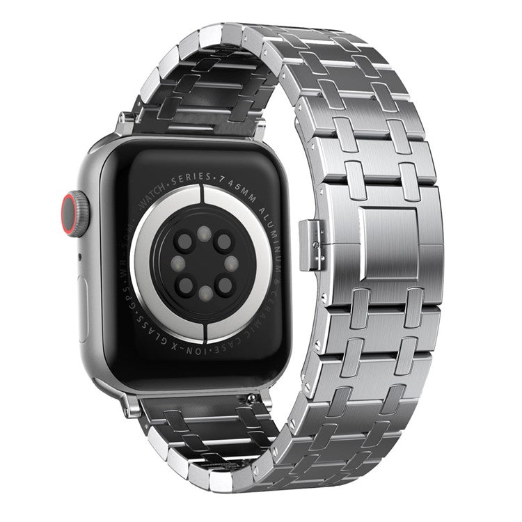 For Apple Watch 10 46mm / Ultra 2 / Ultra 49mm / 9 8 7 45mm / SE (2023) SE (2022) SE 6 5 4 44mm / 3 2 1 42mm Titanium Alloy Band - Silver