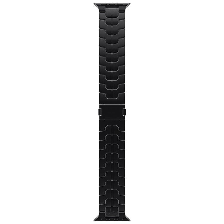 For Apple Watch Series 10 42mm / 9 8 7 41mm / SE (2023) SE (2022) SE 6 5 4 40mm / 3 2 1 38mm Magnetic Buckle Titanium Alloy Band - Black