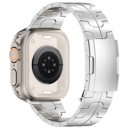 For Apple Watch 10 46mm / Ultra 2 / Ultra 49mm / 9 8 7 45mm / SE (2023) SE (2022) SE 6 5 4 44mm / 3 2 1 42mm Titanium Alloy Strap Band - Silver