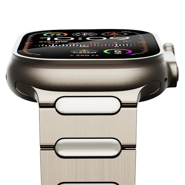 For Apple Watch 10 46mm / Ultra 2 / Ultra 49mm / 9 8 7 45mm / SE (2023) SE (2022) SE 6 5 4 44mm / 3 2 1 42mm Titanium Alloy Wristband - Titanium