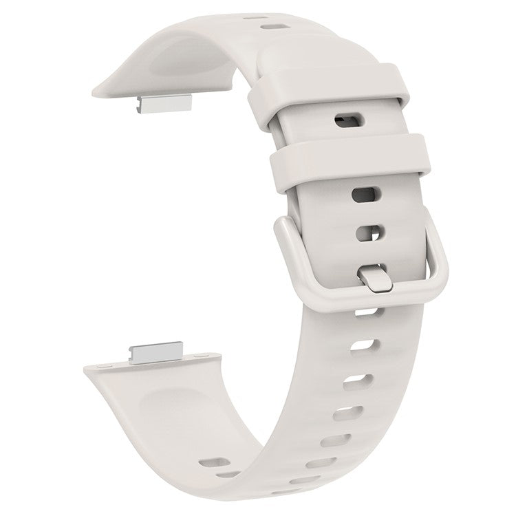 For Huawei Watch Fit 3 Silicone Band Wrist Strap with Watch Case - Starlight