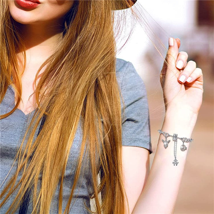 For Huawei Watch Fit 3 Rhinestones Decor Pendants Design Watch Strap Alloy Bracelet - Silver