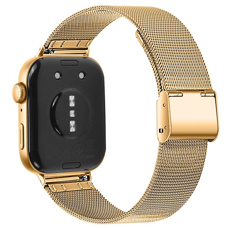For Huawei Watch Fit 3 Milanese Mesh Band 316L Stainless Steel Watch Strap - Gold