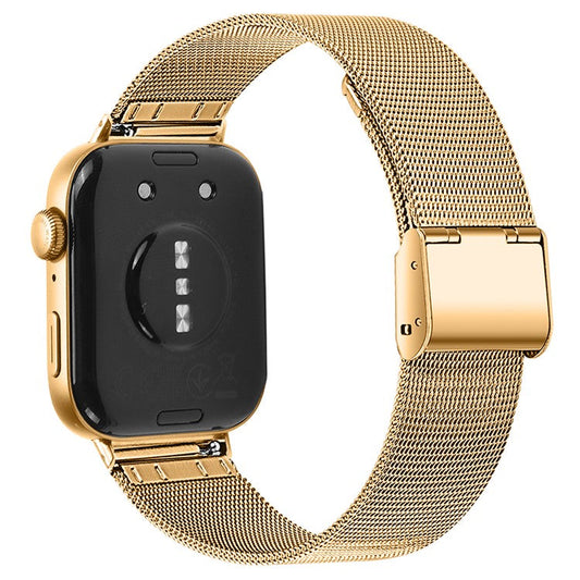 For Huawei Watch Fit 3 Milanese Mesh Band 316L Stainless Steel Watch Strap - Gold