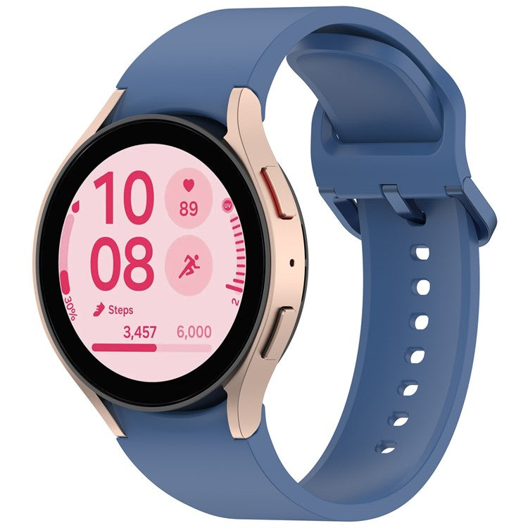 Watch Band for Samsung Galaxy Watch7/Watch FE/Watch6/Watch 5/Watch4 Silicone Wrist Strap - Indigo Blue