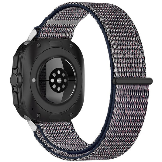 For Samsung Galaxy Watch Ultra 47mm Nylon Watch Strap Adjustable Wrist Band Replacement - Midnight Blue