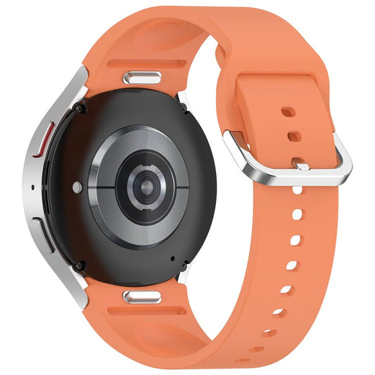 For Samsung Galaxy Watch7 / Watch6 / Watch FE 40mm / Watch 5 / Watch4 Wrist Band Silicone Watch Strap - Orange