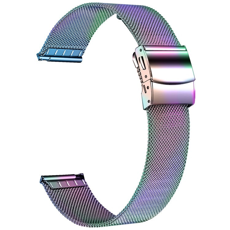 For Samsung Galaxy Watch FE 40mm Replacement Strap Stainless Steel Mesh Watch Band - Multi-color