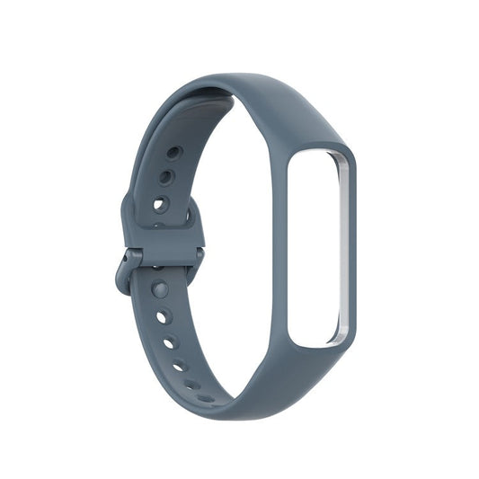 Integrated Frame Case Silicone Watch Strap for Samsung Galaxy Fit 2 SM-R220 - Dark Grey