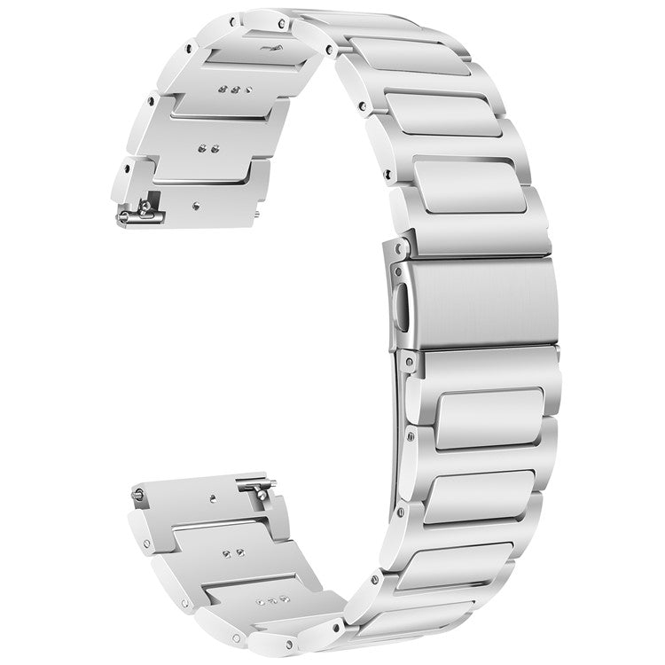 For Huawei Watch 4 / 4 Pro / GT 4 46mm Replacement Watch Strap 22mm Zinc Alloy Wrist Band - Silver