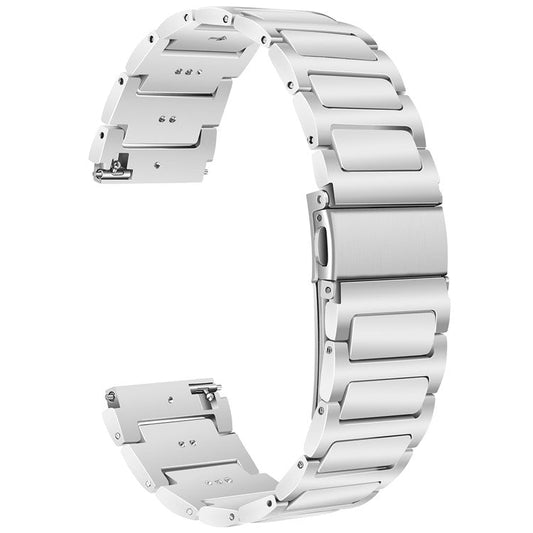 For Huawei Watch 4 / 4 Pro / GT 4 46mm Replacement Watch Strap 22mm Zinc Alloy Wrist Band - Silver