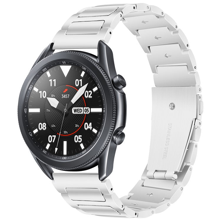 For Huawei Watch 4 / 4 Pro / GT 4 46mm Replacement Watch Strap 22mm Zinc Alloy Wrist Band - Silver