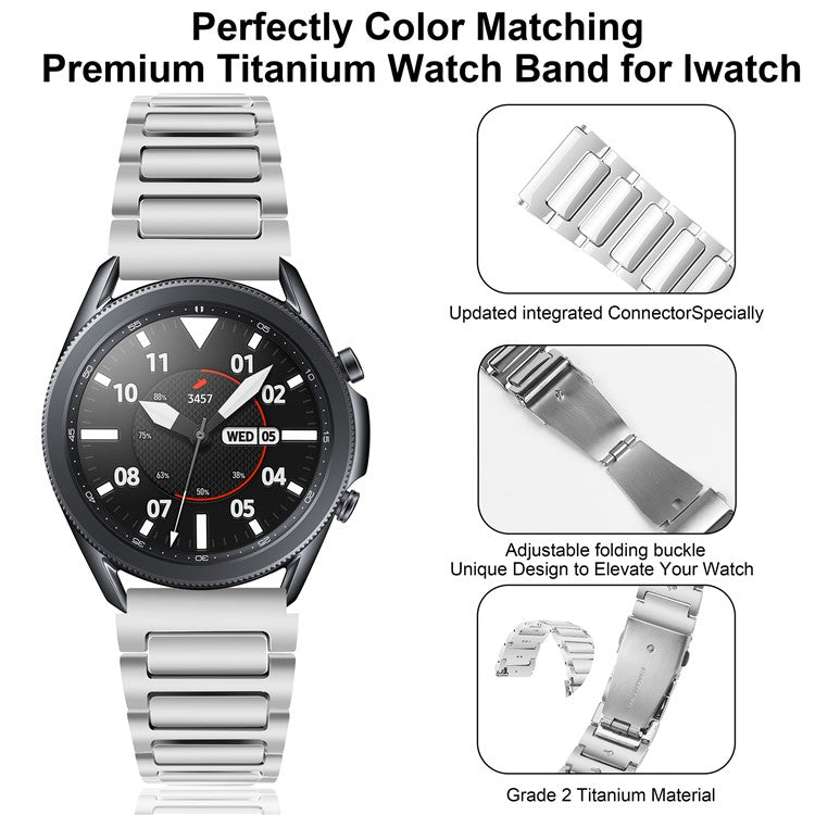 For Huawei Watch 4 / 4 Pro / GT 4 46mm Replacement Watch Strap 22mm Zinc Alloy Wrist Band - Silver