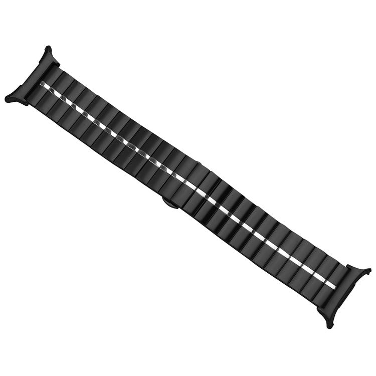 KALEBOL For Samsung Galaxy Watch Ultra 47mm Stylish Stainless Steel Watch Band Wrist Strap - Black+Silver