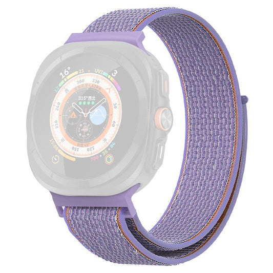 KALEBOL For Samsung Galaxy Watch Ultra 47mm Adjustable Braided Nylon Band Replacement Wrist  Strap - Purple