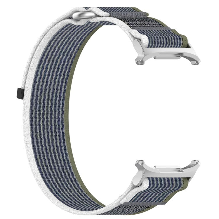 KALEBOL For Samsung Galaxy Watch Ultra 47mm Watch Strap Breathable Nylon Sport Strap - Green+Grey